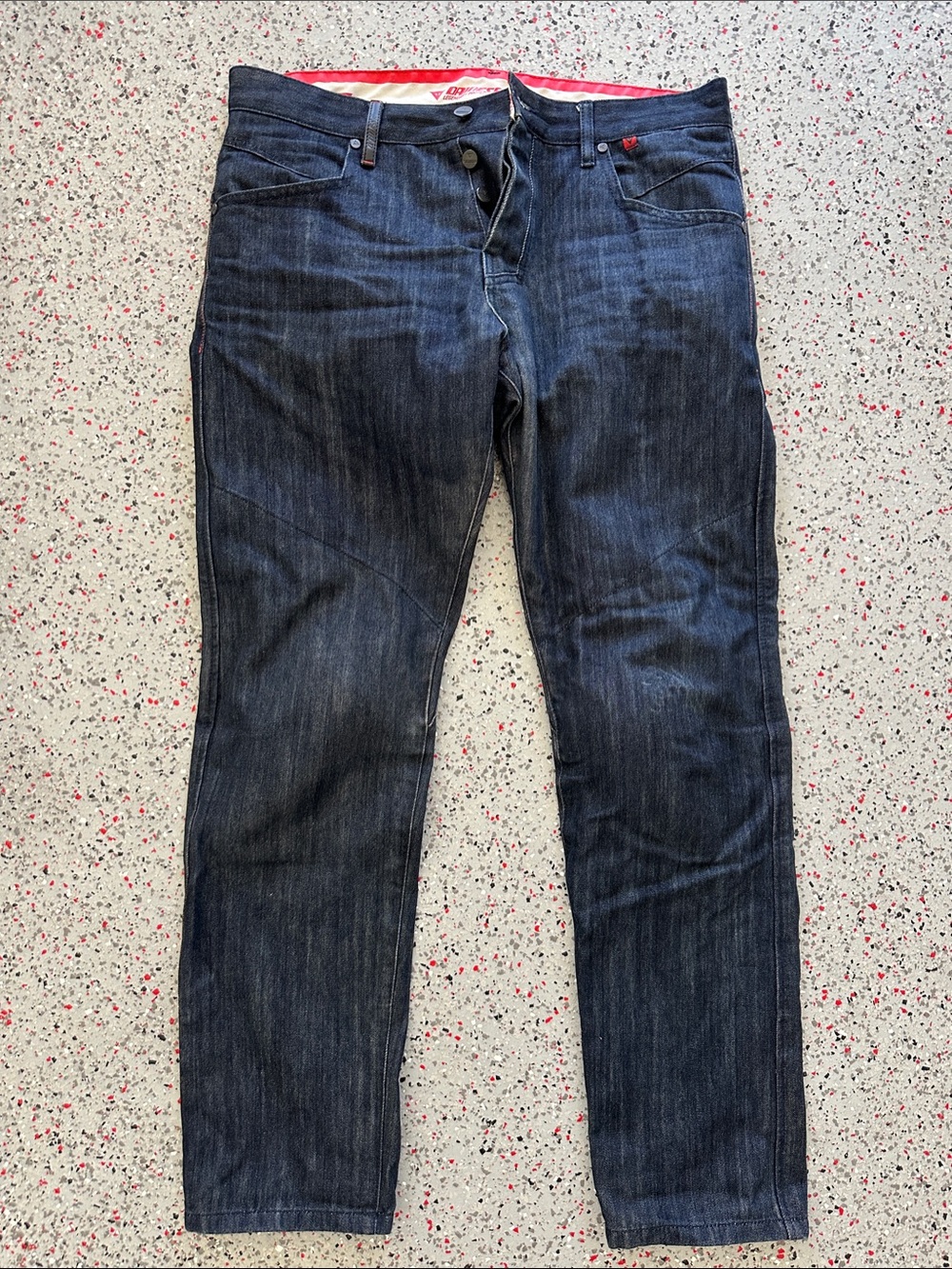 Dainese Strokeville slim/reg blue denim jeans with pads 33W 32L
